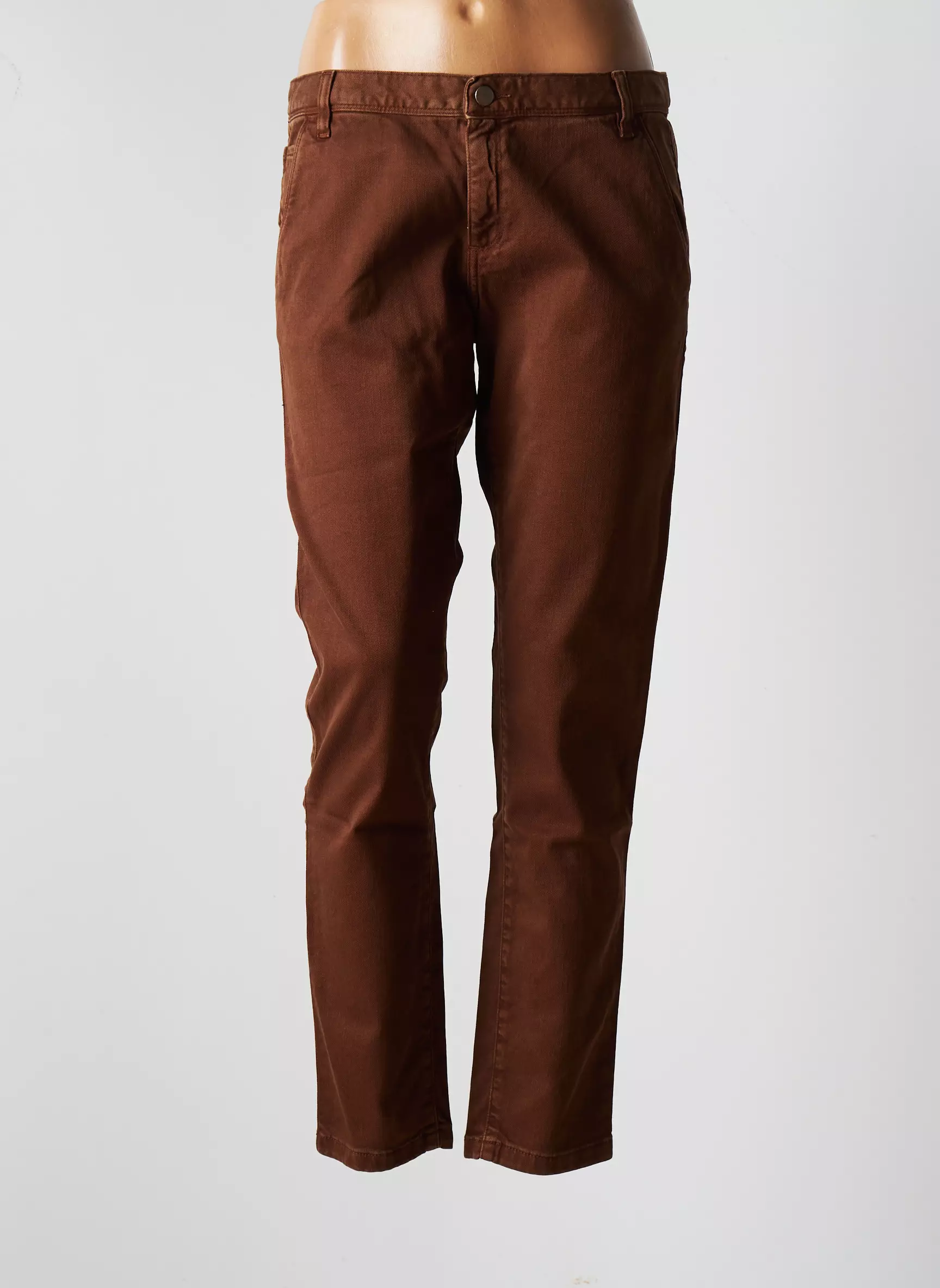 Acquaverde Pantalons Chino Femme couleur marron