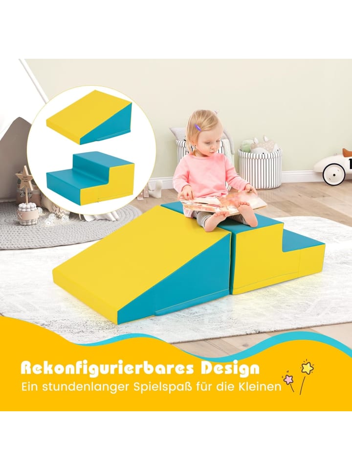 COSTWAY 2 TLG. Schaumstoffbausteine Kinder in Grün günstig kaufen onesize