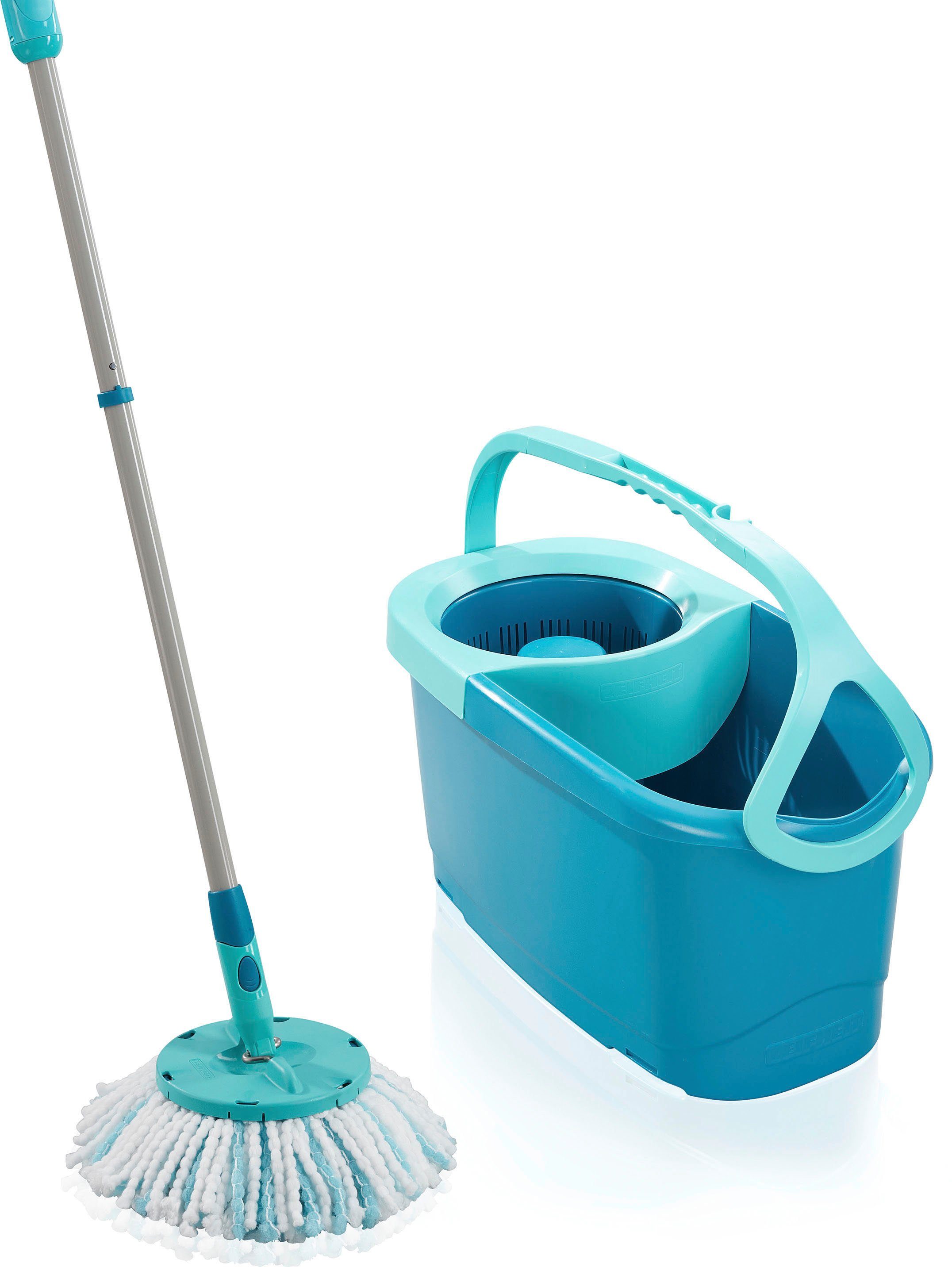 Leifheit Bodenwischer-Set Set CLEAN TWIST Disc Mop Ergo, 3-teilig, inkl. Eimer