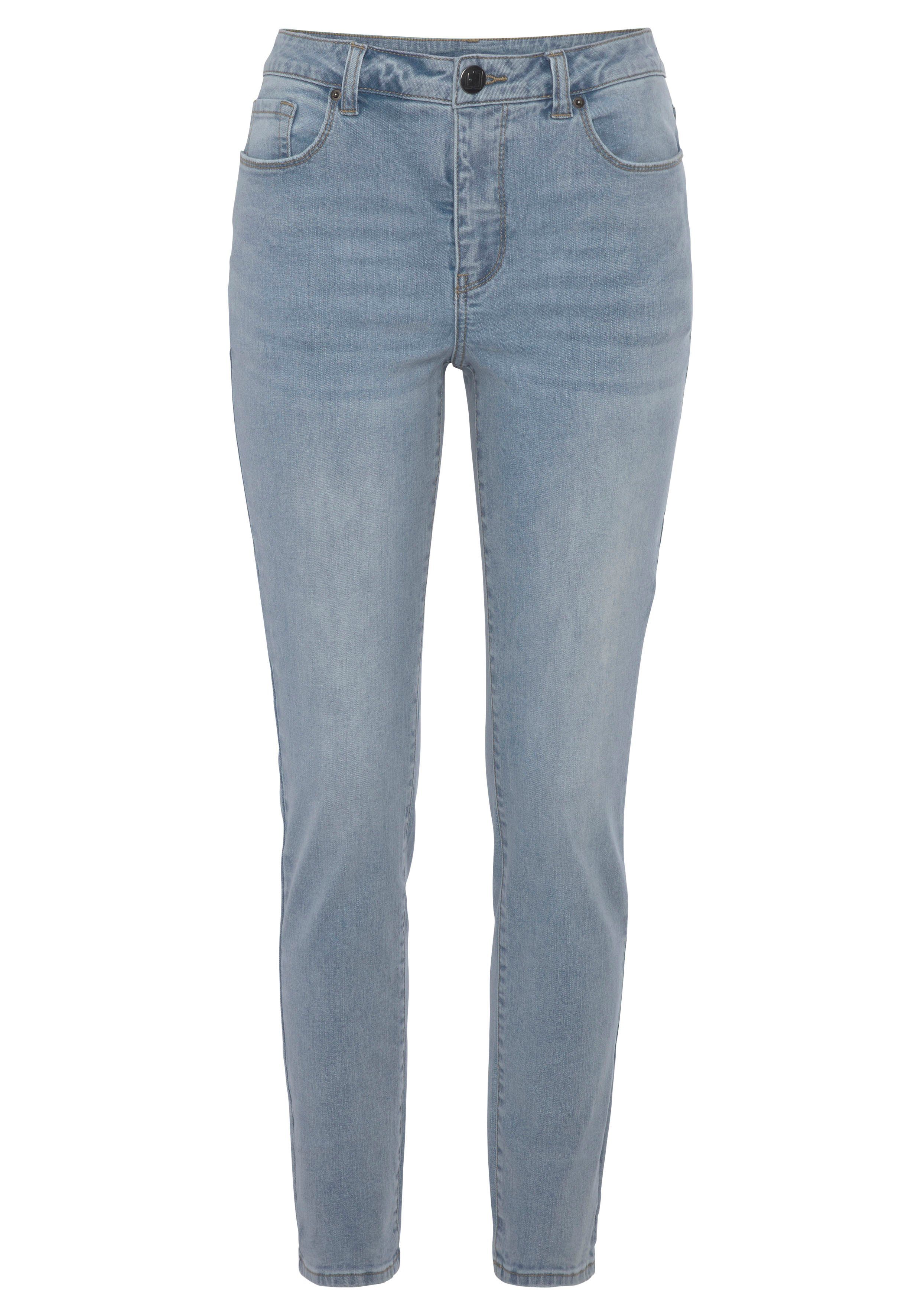 Elbsand Slim-fit-Jeans mit Logodruck