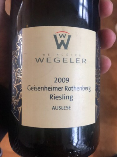 Weingüter WegelerGeisenheimer Rothenberg Riesling Auslese 2008