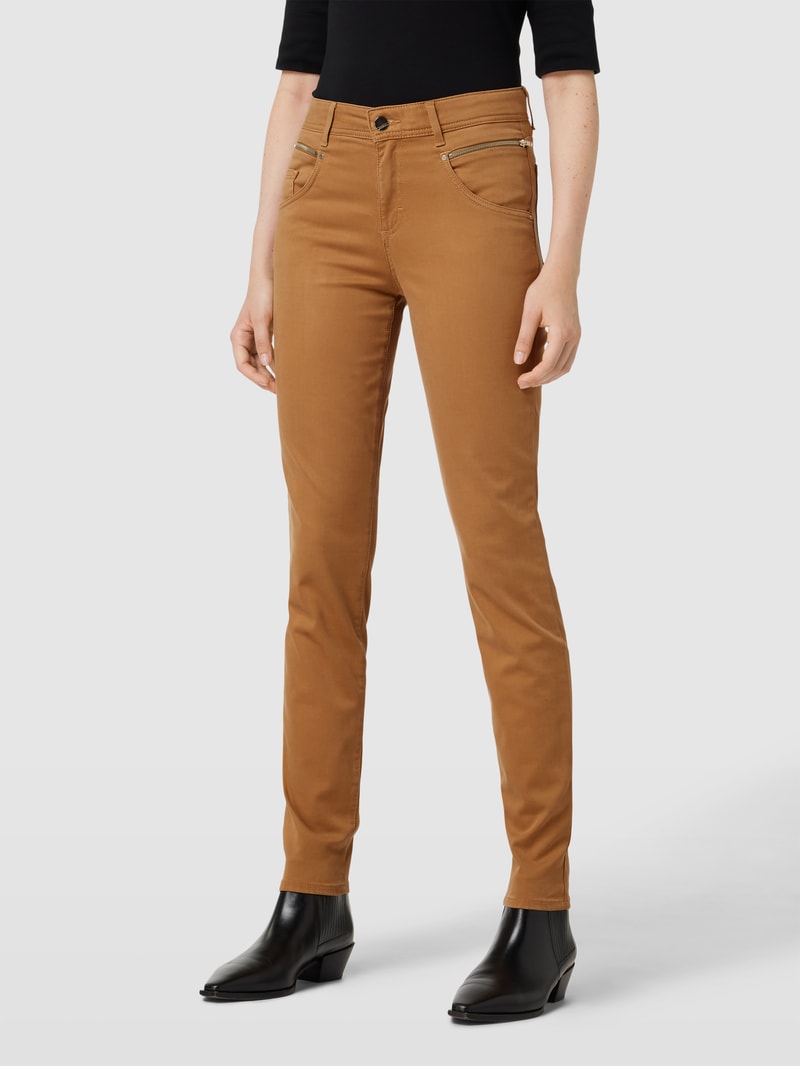 Jeans im 5-Pocket-Design Modell 'Shakira' in cognac