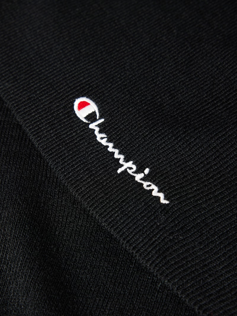 Strickschal mit Label-Stitching in schwarz