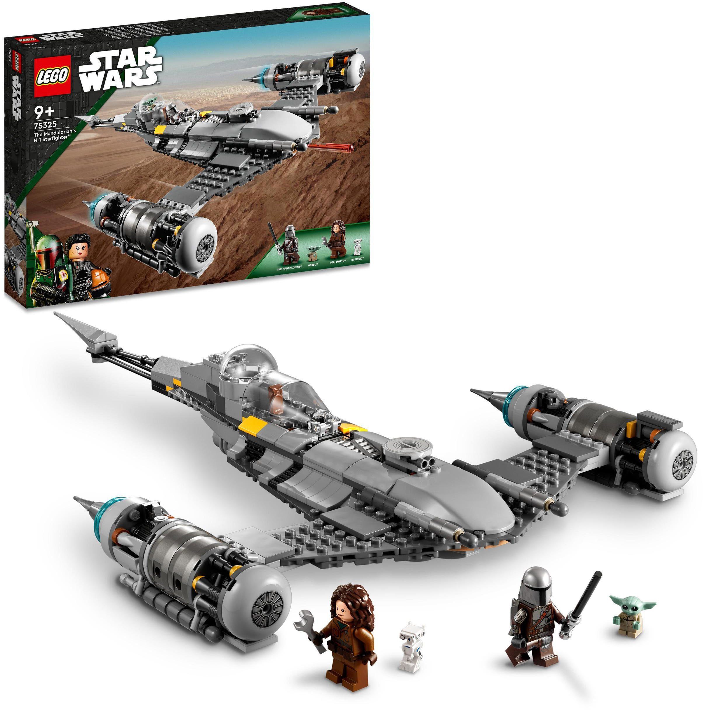LEGO® Konstruktionsspielsteine Der N-1 Starfighter des Mandalorianers (75325), LEGO® Star Wars, (412 St)