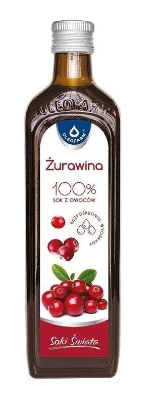Oleofarm Brusnica 100%, voćni sok