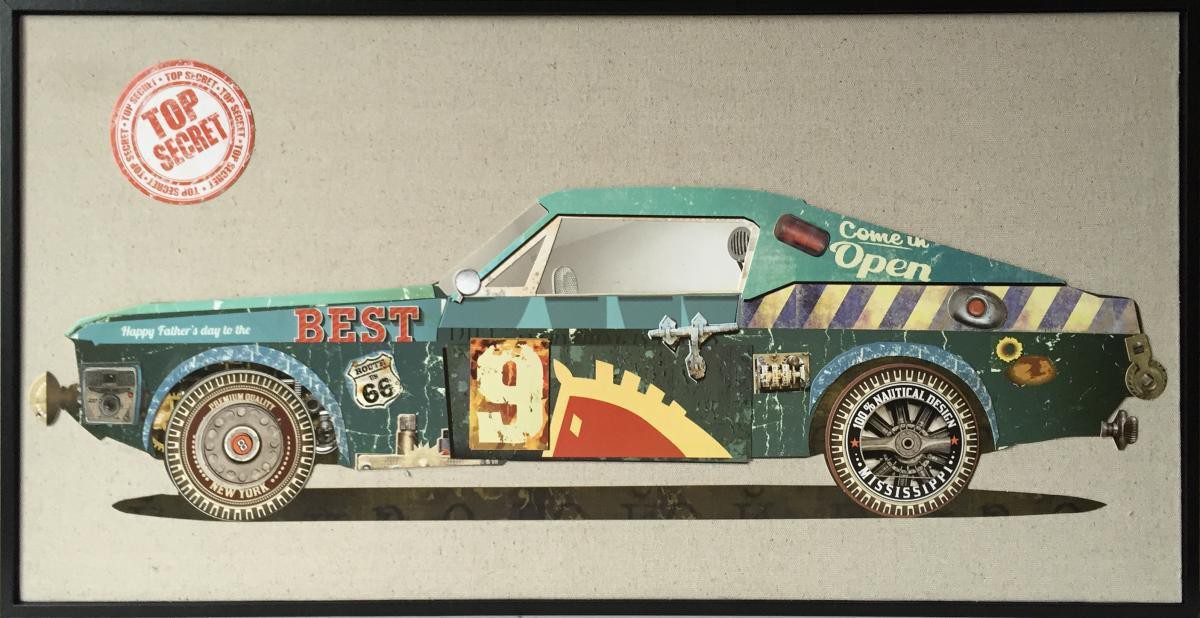 Kayoom Papier Wandbild Sportscar II 82x42 FRE330