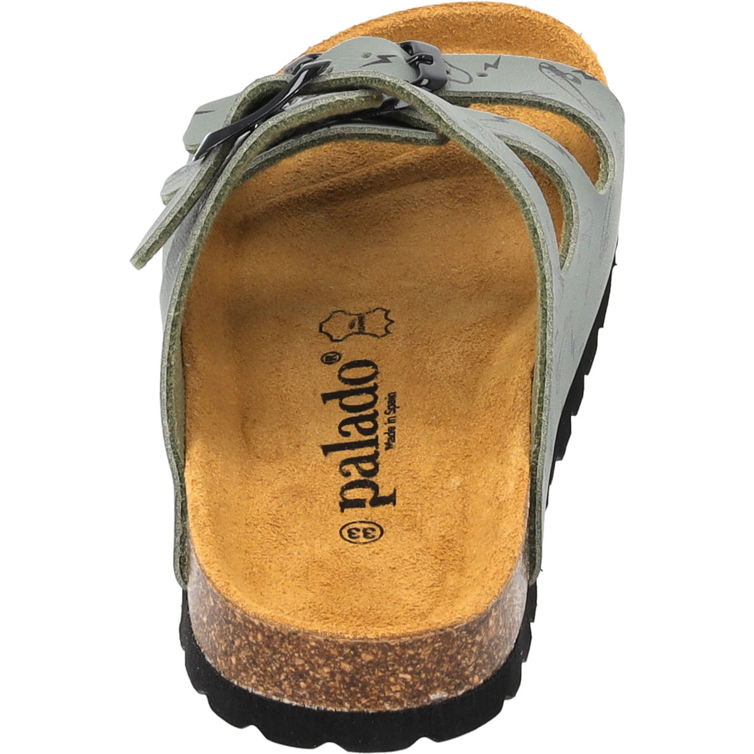 Palado Kids Capri B Print, Pantoletten, Kinder, Khaki Skater