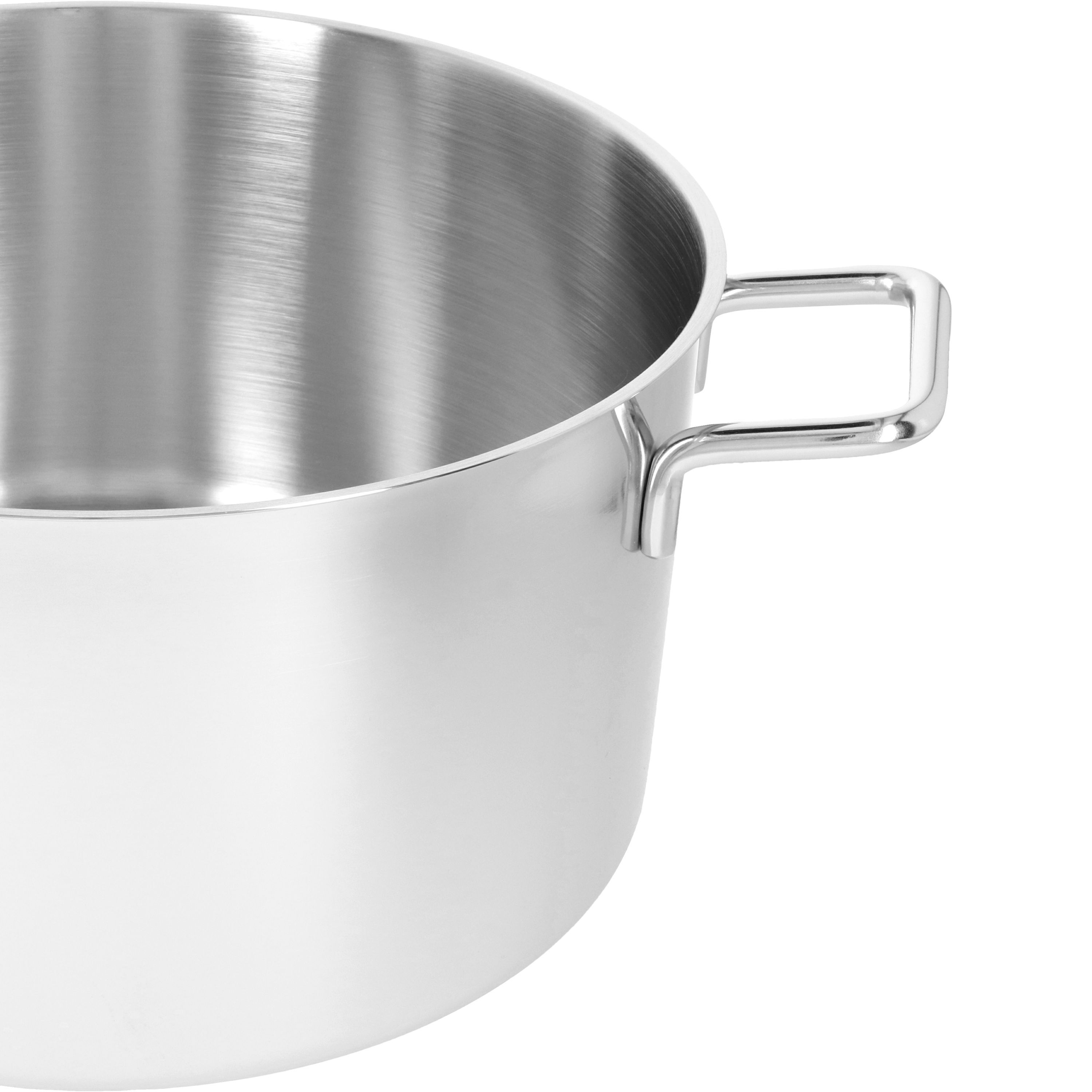 Bratentopf mit Deckel 30 cm, 18/10 Edelstahl