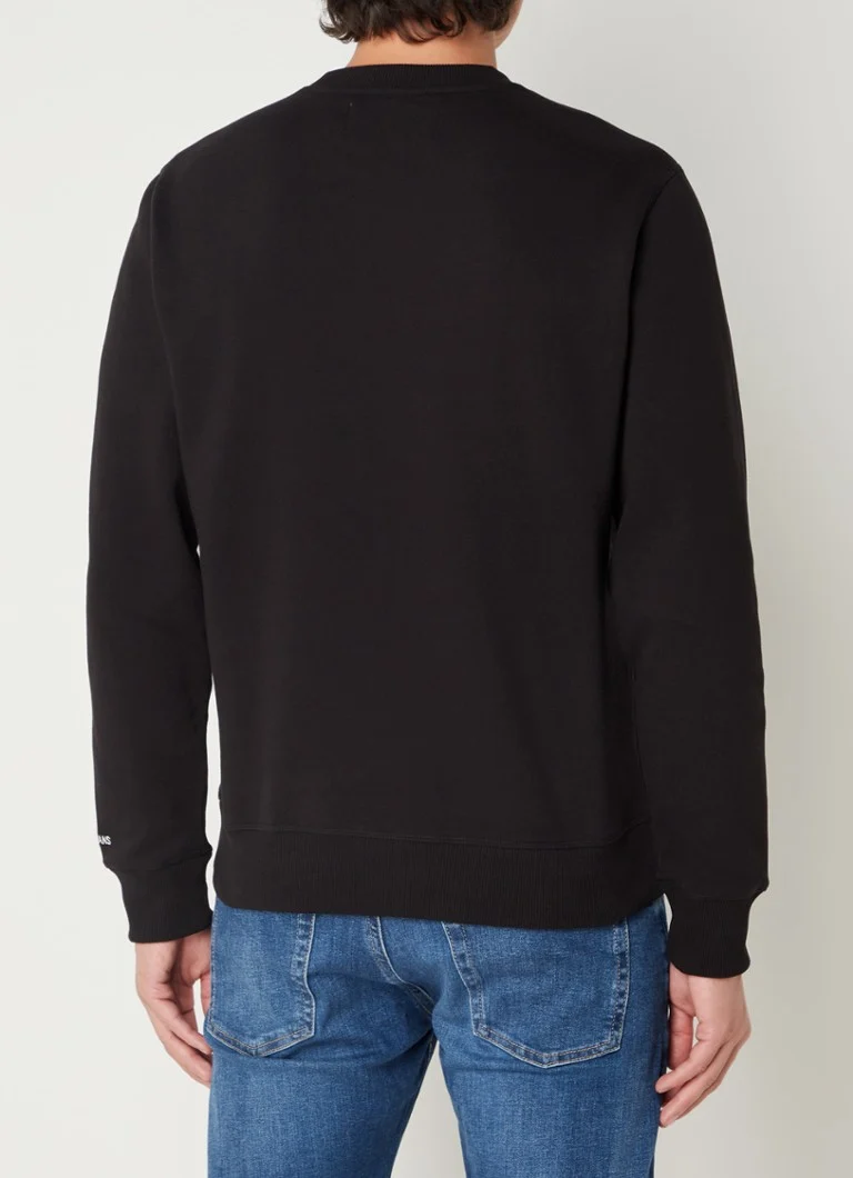 Pulover Calvin Klein cu logo brodat