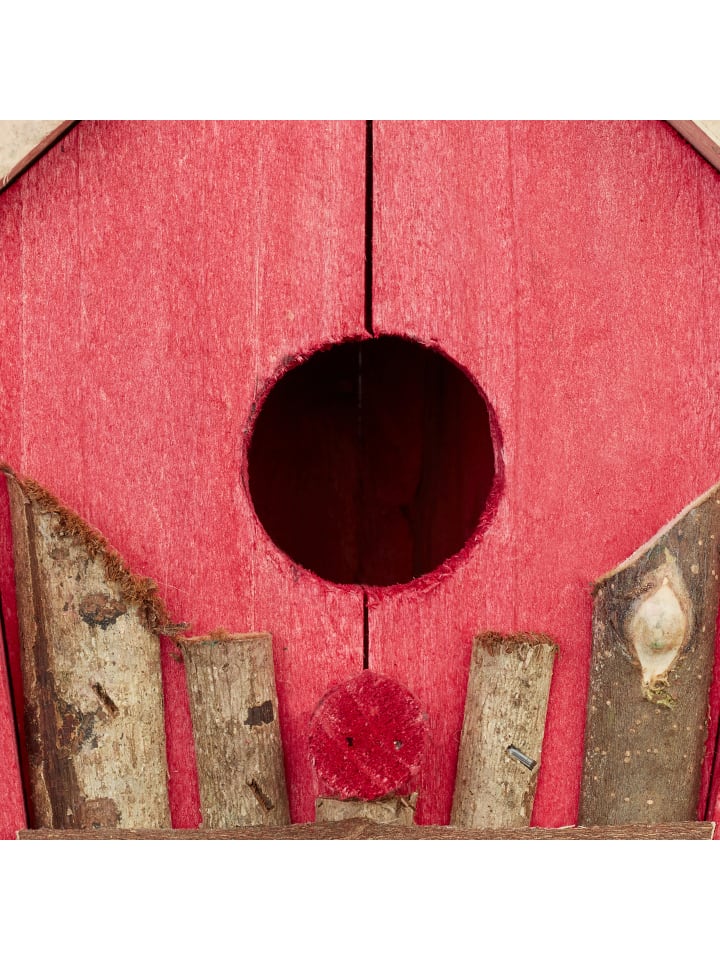 relaxdays Vogelhaus in Rot/Grün günstig kaufen onesize