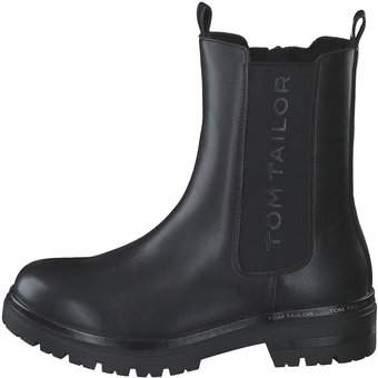 Tom Tailor Chelsea Stiefelette in schwarz