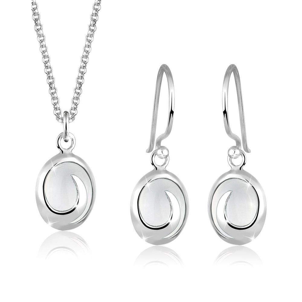 Elli Elli Ensemble de Bijoux Edelsteine 925 Sterling Silber Bijoux