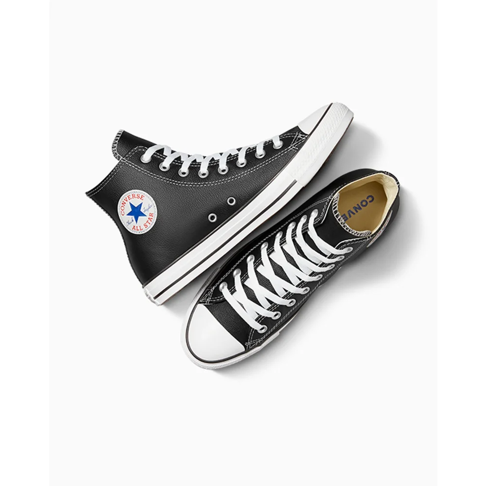 Converse Chuck Taylor All Star Leather Hi 132170C / schwarz