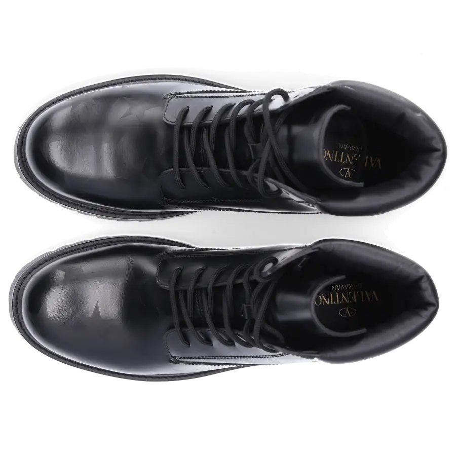 Valentino Garavani - Stiefeletten COMBAT BOOTS Kalbsleder - schwarz