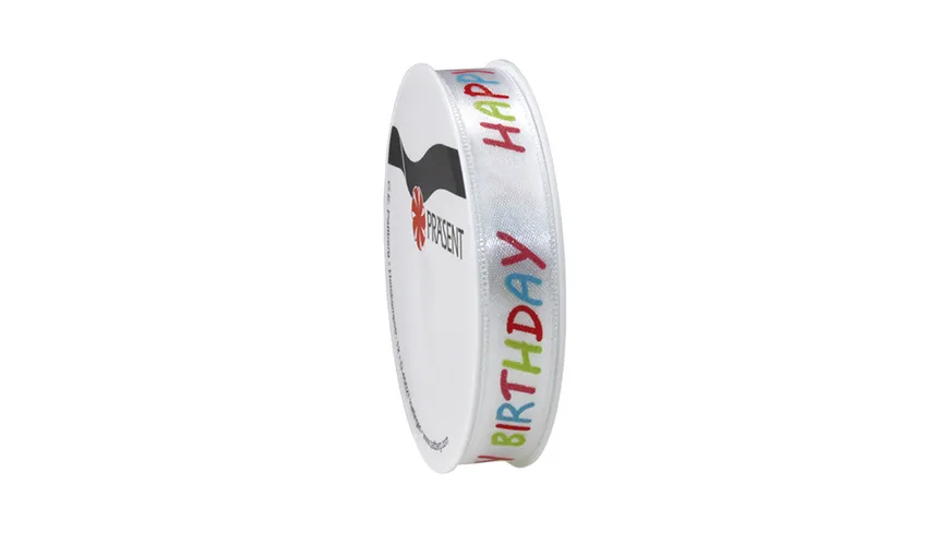 PRÄSENT Geschenkband Happy Birthday 3 m