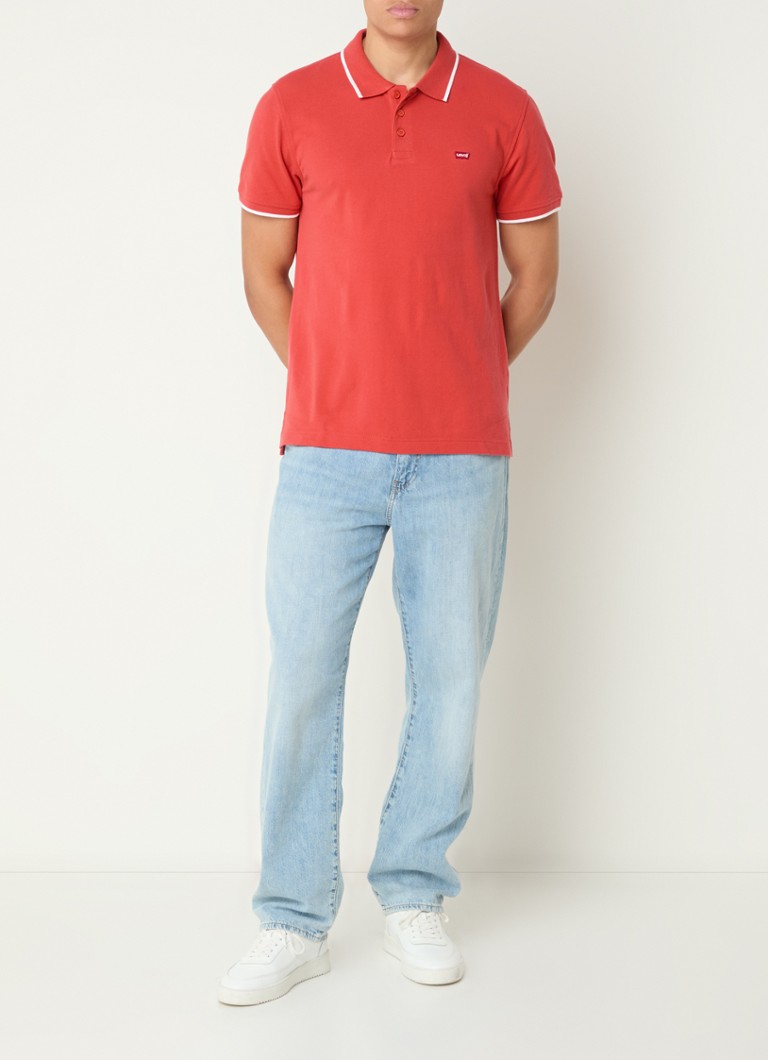 Tricou polo Levi's din bumbac piqué cu logo