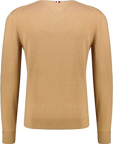 TOMMY HILFIGER Herren Strickpullover V-Kragen Baumwolle/Kaschmir Regular Fit