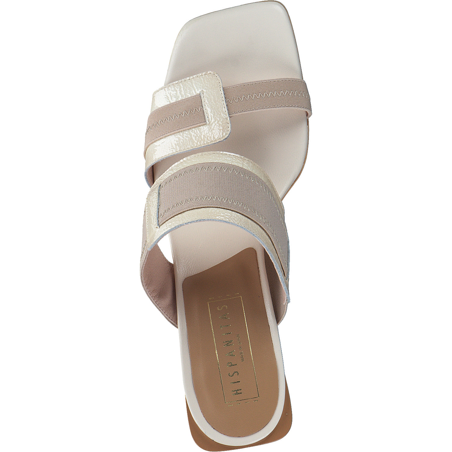 Hispanitas Schuhe Mallorca HV243327, Plateau-Pantoletten, Damen, Beige Grau