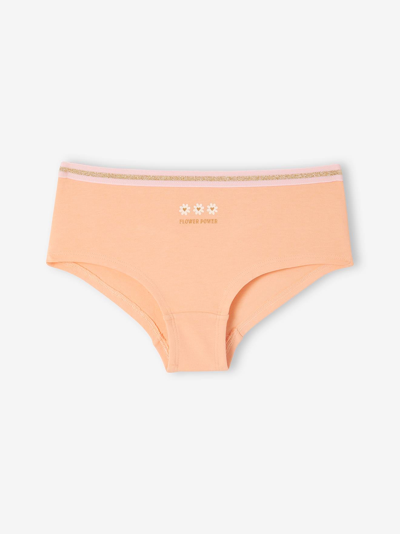 Vertbaudet 7er-Pack Mädchen Shortys mit Bio-Baumwolle - rosa