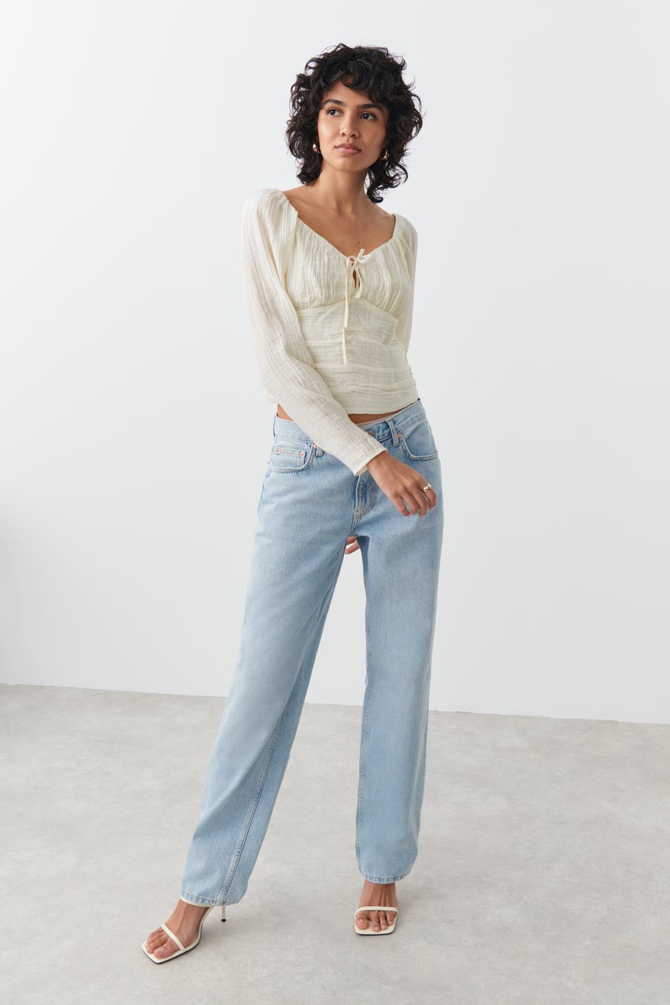 Gathered bust blouse