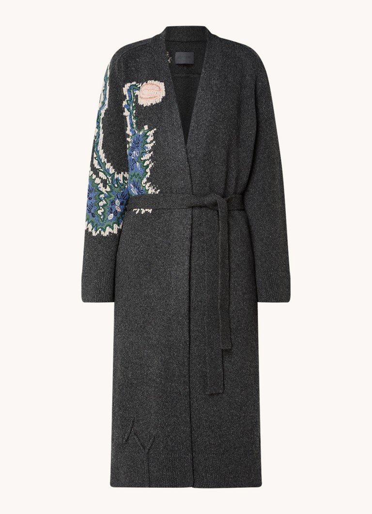 Zadig&Voltaire  Salonny grofgebreid vest van wol met borduring