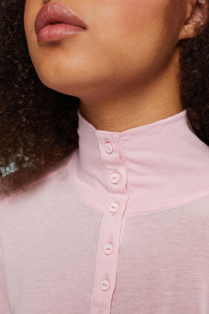 Longsleeve mit Stehkragen, TENCEL™