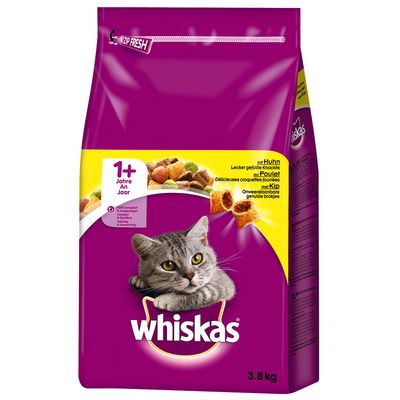 2 x 3,8 kg Whiskas gemischter Doppelpack