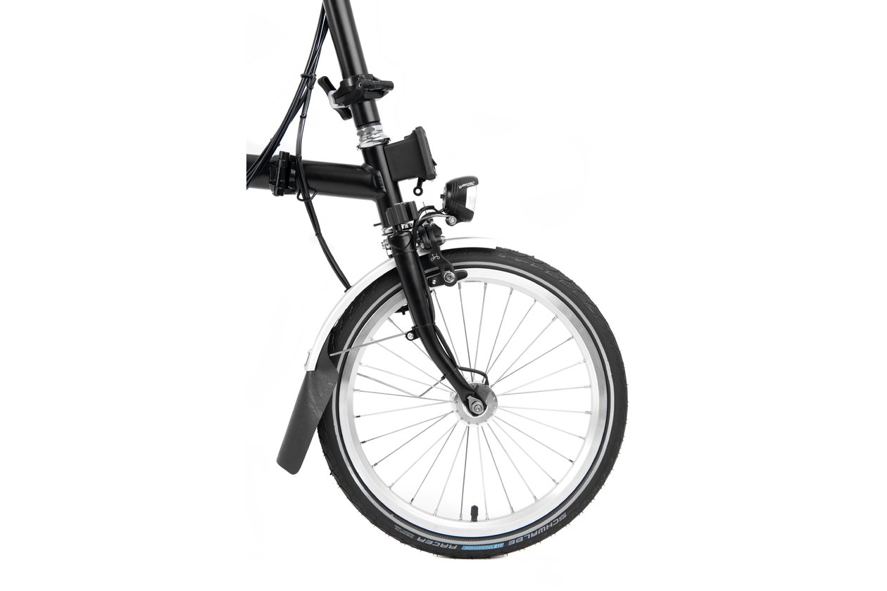 Brompton C-Line Explore mit Gepu00e4cktru00e4ger - 2022 - 16 Zoll - Faltrahmen