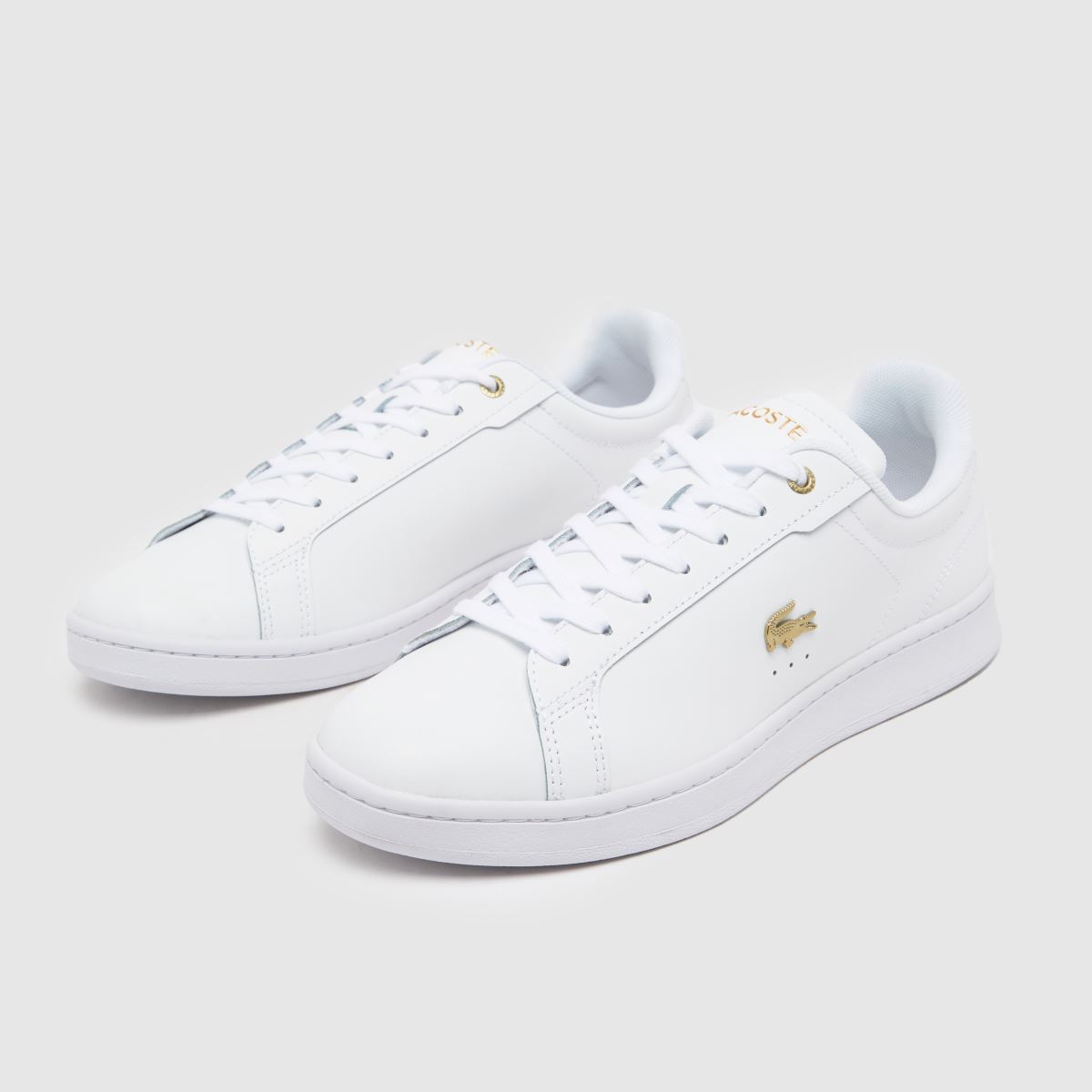 Lacoste Carnaby Pro sportcipők fehér és arany színben