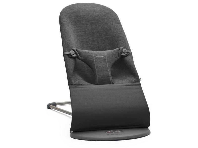 Transat Bliss gris charbon en Jersey 3D et cadre gris foncé