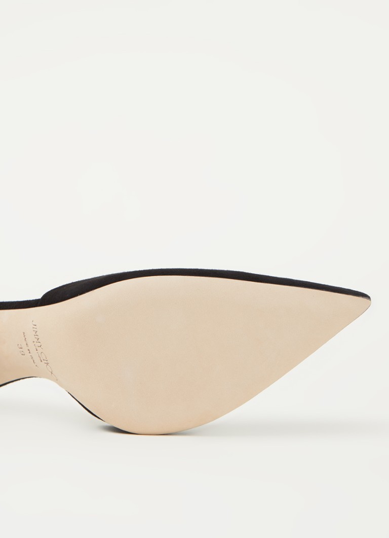 Escarpins Jimmy Choo Saeda en daim ornés de cristaux