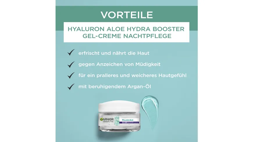Garnier Skin Active Hyaluron Aloe Nacht Gel Creme 50 ml