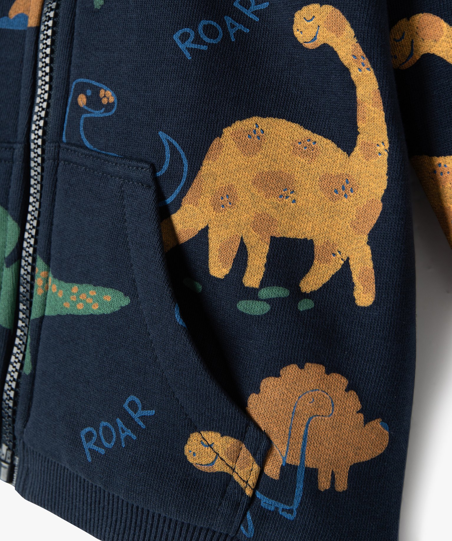 Sweat zippé à capuche en molleton doux bébé Garçon marine | GEMO