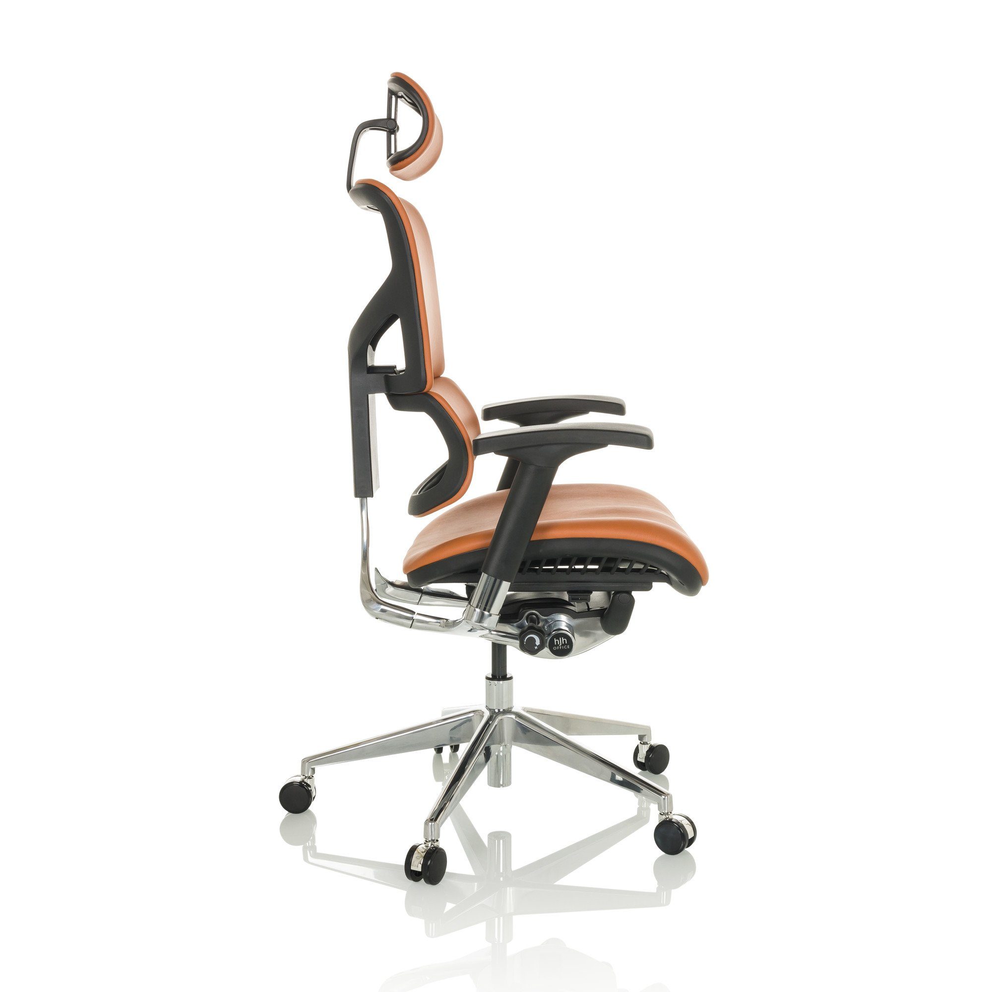 hjh OFFICE Drehstuhl Luxus Chefsessel ERGO-U2 L Leder (1 St), Bürostuhl ergonomisch