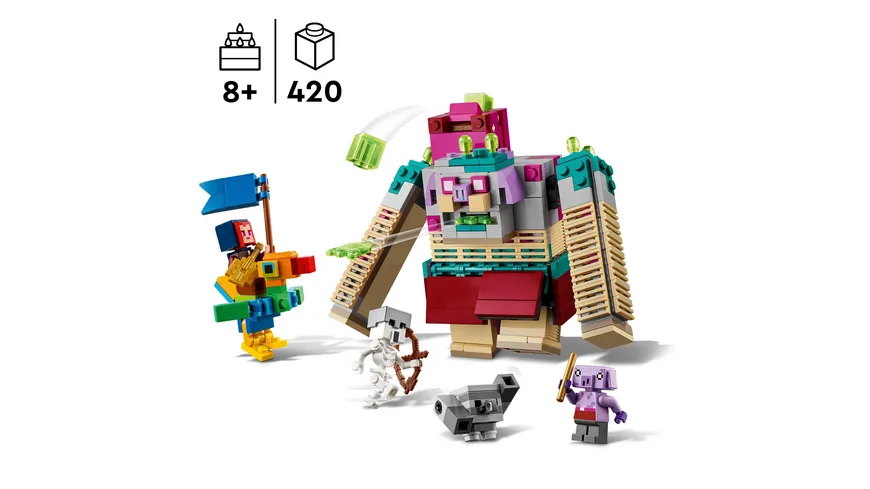 LEGO Minecraft Legends 21257 Showdown mit dem Verschlinger, Action-Spielzeug