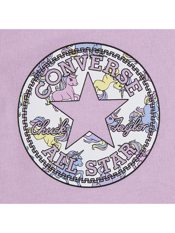 Converse 2tlg. Outfit in Grau/ Weiß/ Lila/ Bunt günstig kaufen