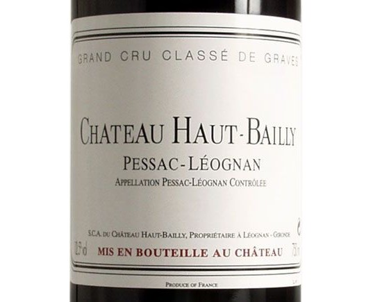 Château Haut-Bailly Rouge 2001, Cru Classé de Graves Bordeaux Pessac-Léognan