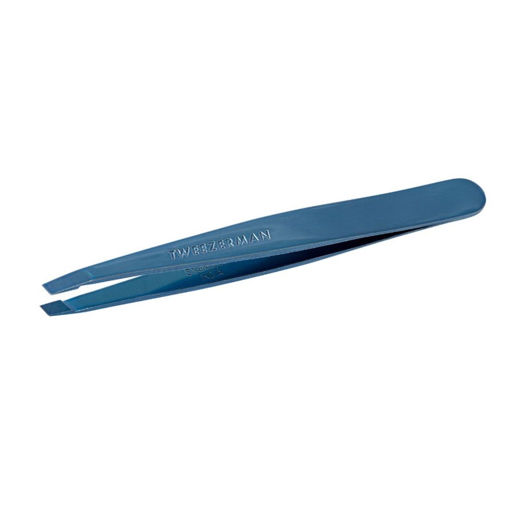 tweezerman Tweezerman Slant Tweezer Bell Bottom Blue Pincettes