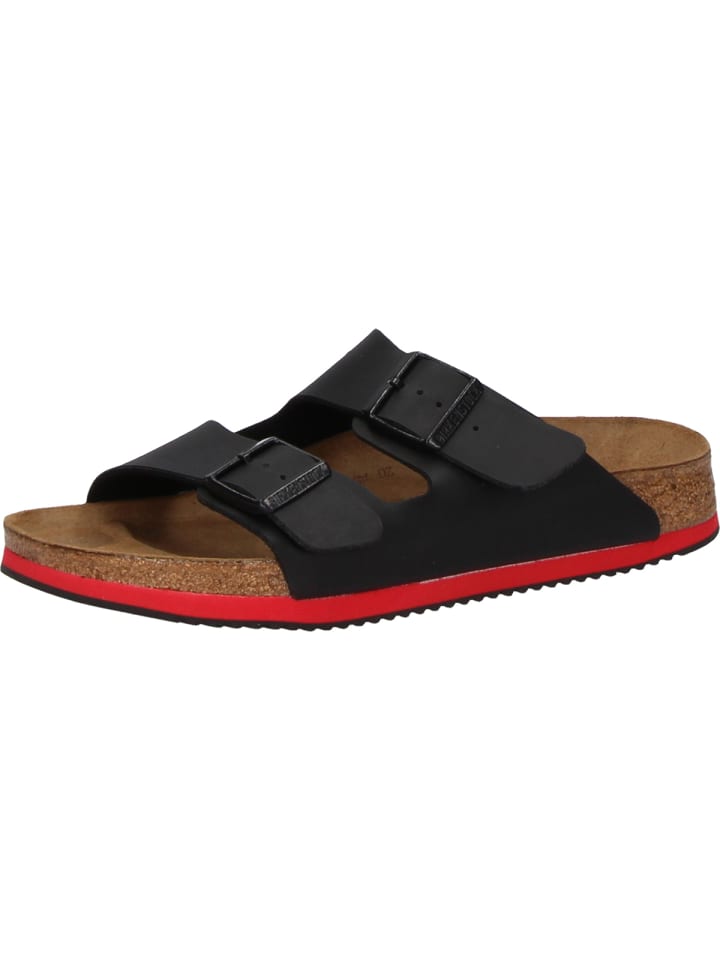 Birkenstock Sandalen Arizona SL schmale Weite in schwarz/rot günstig kaufen