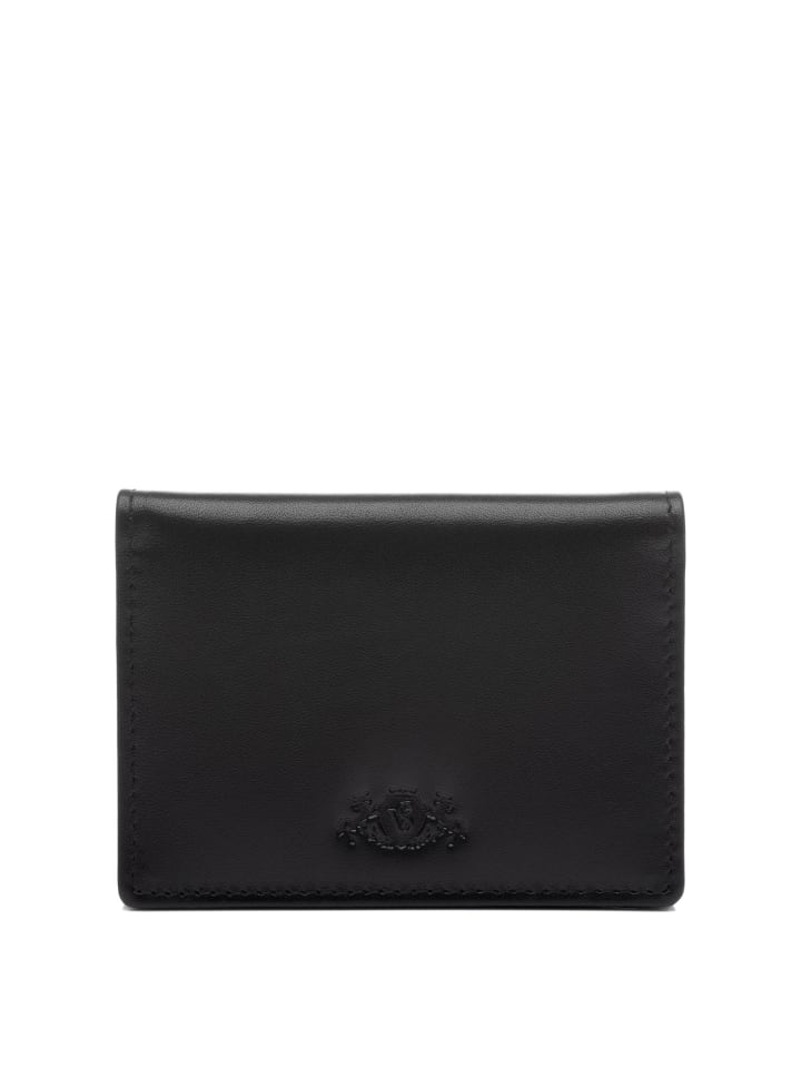 SID & VAIN Leder-Kartenetui echt Leder Damen Geldbeutel groß schwarz COLBY in schwarz günstig kaufen onesize