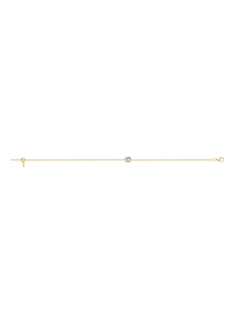Blush Bracelet of 14 carat yellow gold with cubic zirconia 2166YZI