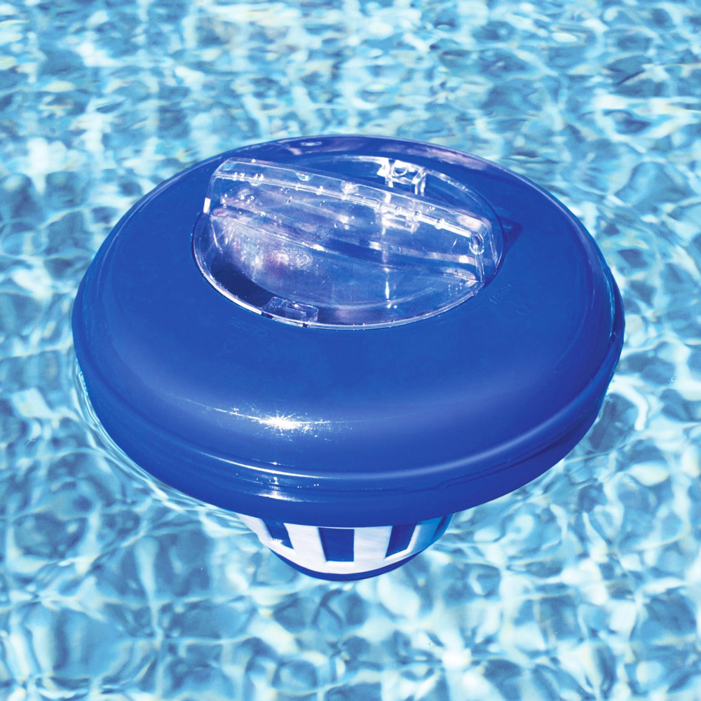 Casaria Deuba® Chlordosierer Blau/Weiß Ø16,5cm