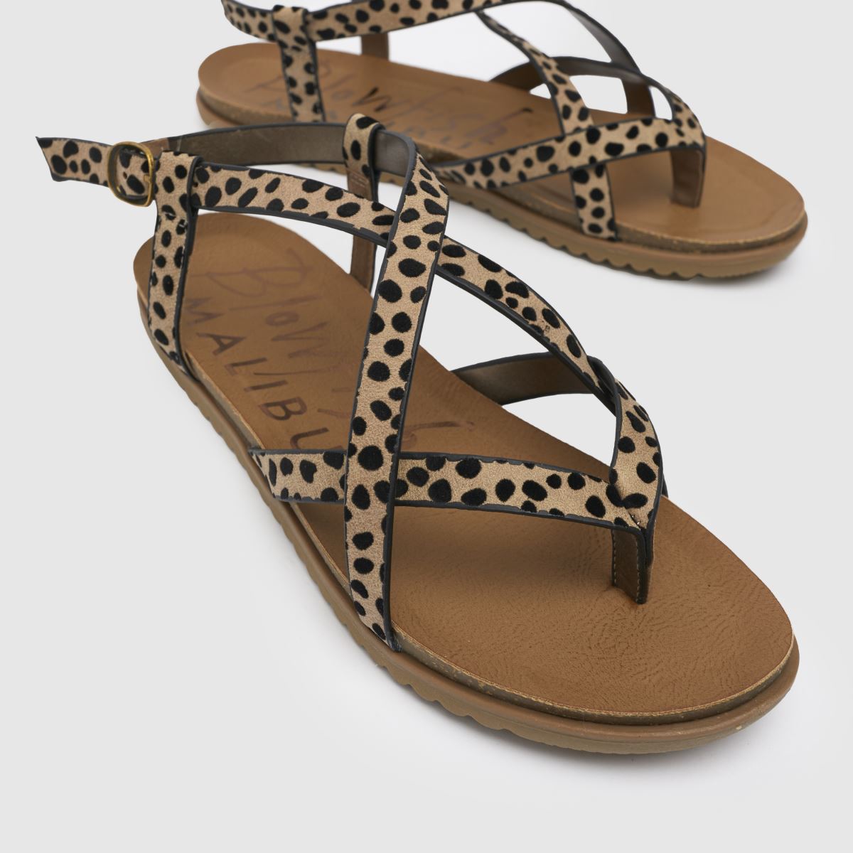Blowfish Malibu – Mirenda-sandaler i svart och guld