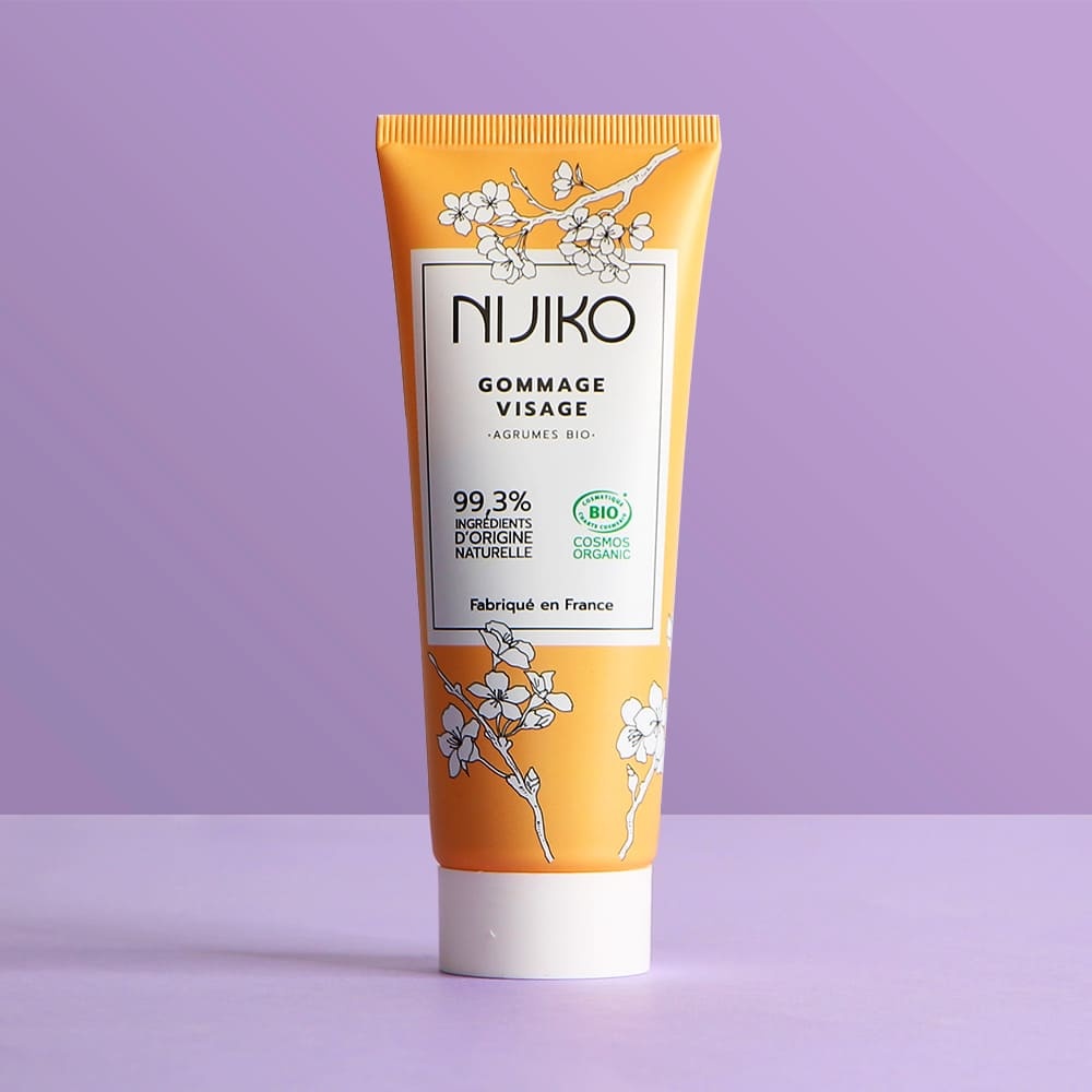 nijiko Gommage Visage Bio - Peau Mixte à Grasse Exfoliant et gommage