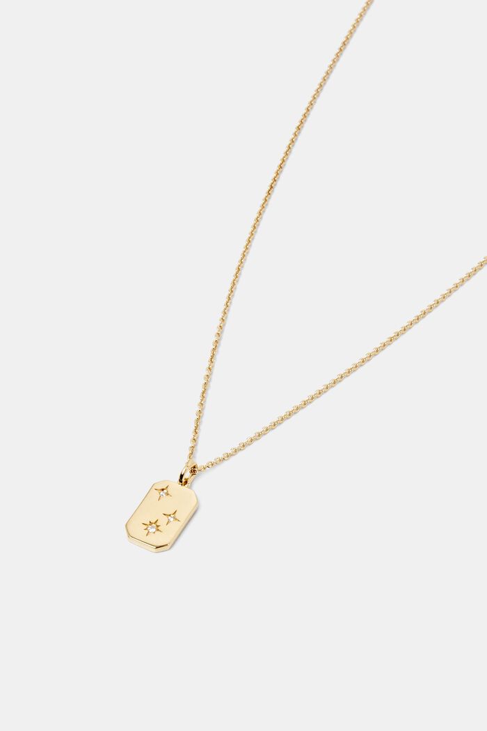 Kette mit Zirkonia-Anhänger, Sterling Silber