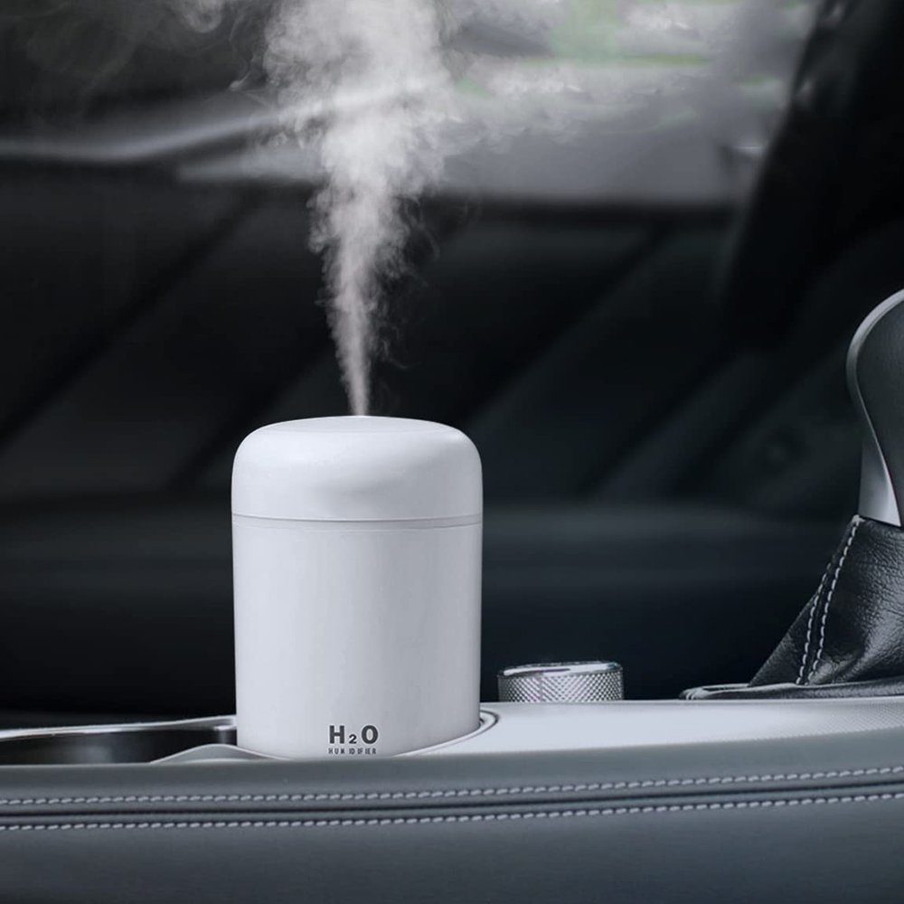 GelldG Luftbefeuchter Luftbefeuchter, Mini USB Ultraschall Humidifier mit 300ml Wassertank