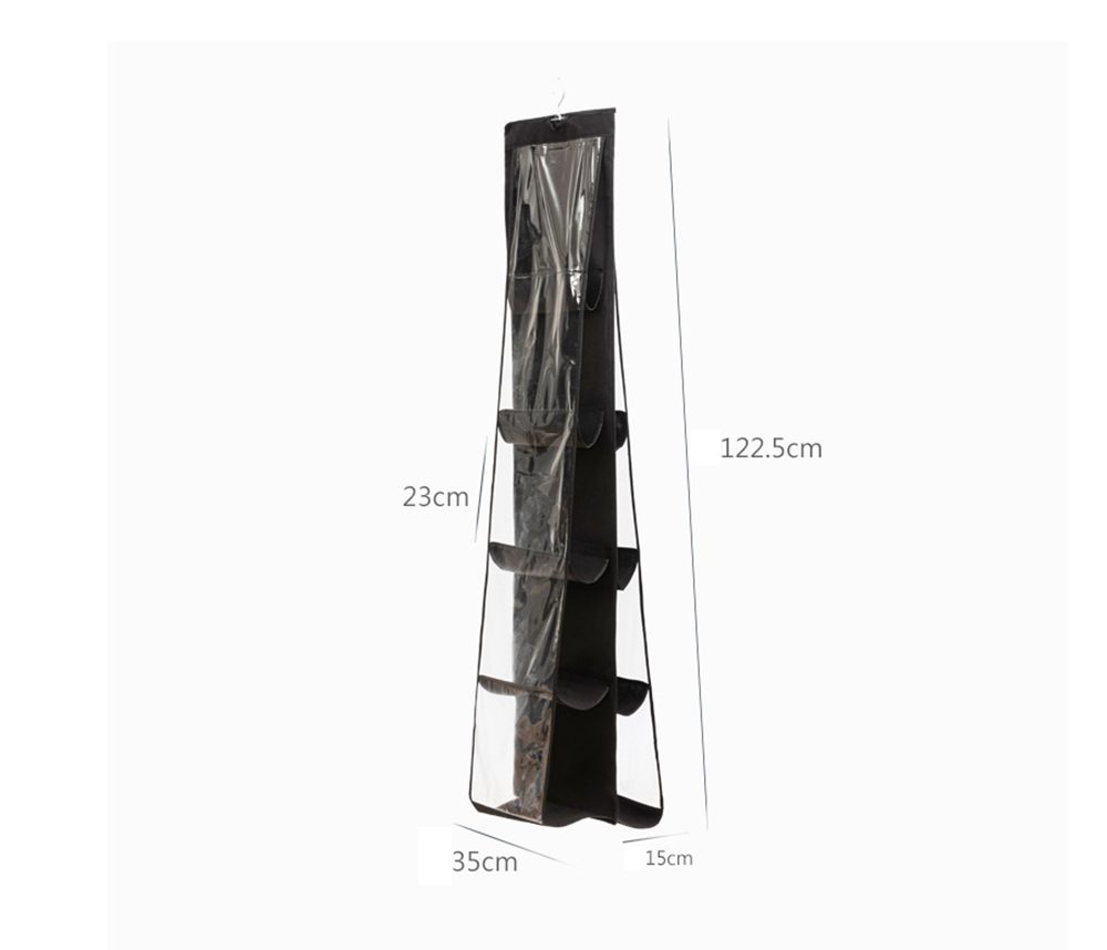 Wunderwelt Aufbewahrungstasche Hängend Handtaschen Aufbewahrung (Faltbar Taschenorganizer Hängende Hängeorganizer Taschen, 1-tlg., Mit 10 Fächer Taschenhalter für Schlafzimmer Kleiderschrank), Handtaschen Organizer Hängend
