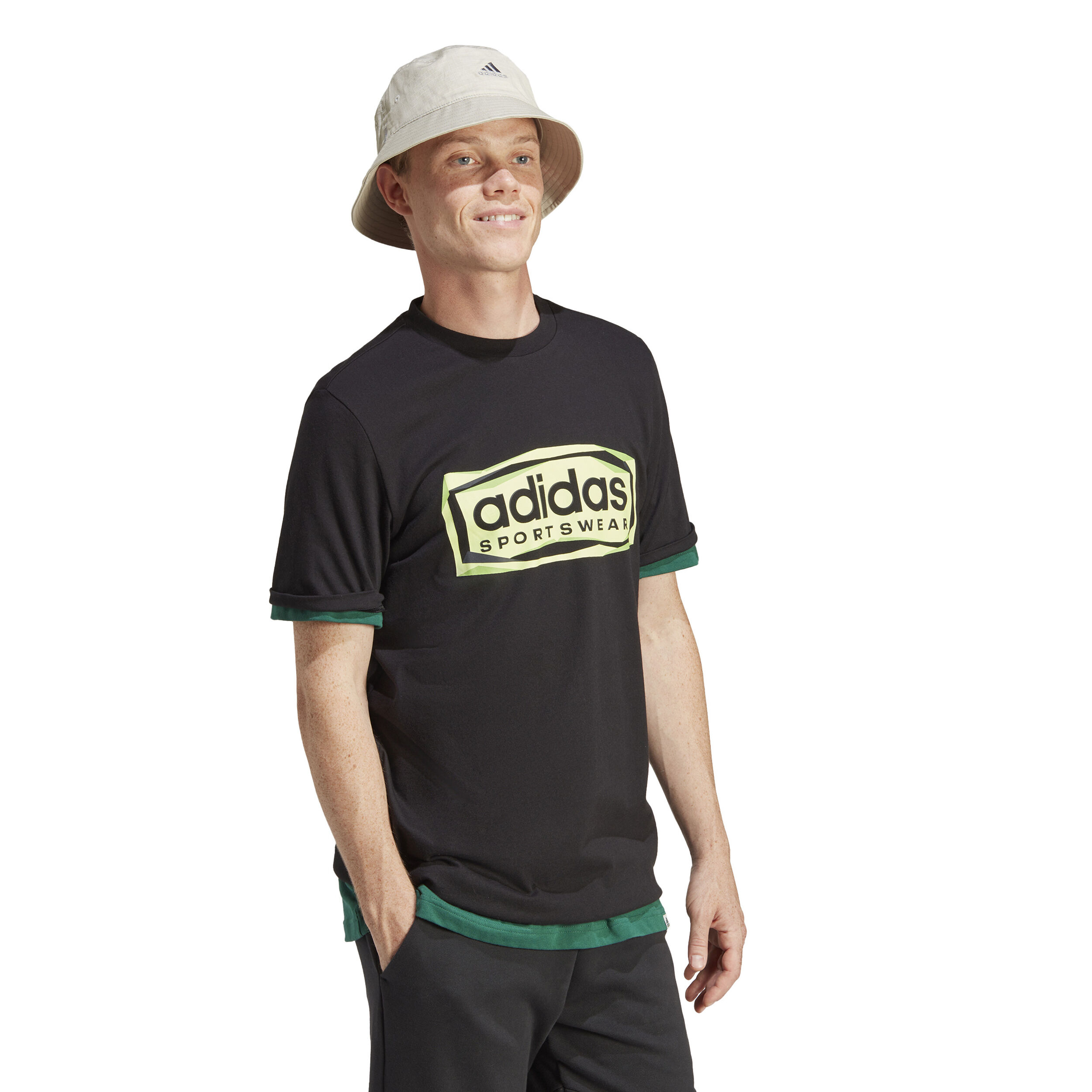 FLD SPW Logo T-Shirt Herren - Schwarz, Gelb