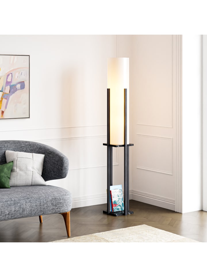 lux.pro Stehleuchte Gisborne in Schwarz (H)146cm (B)25cm (T)25cm günstig kaufen onesize