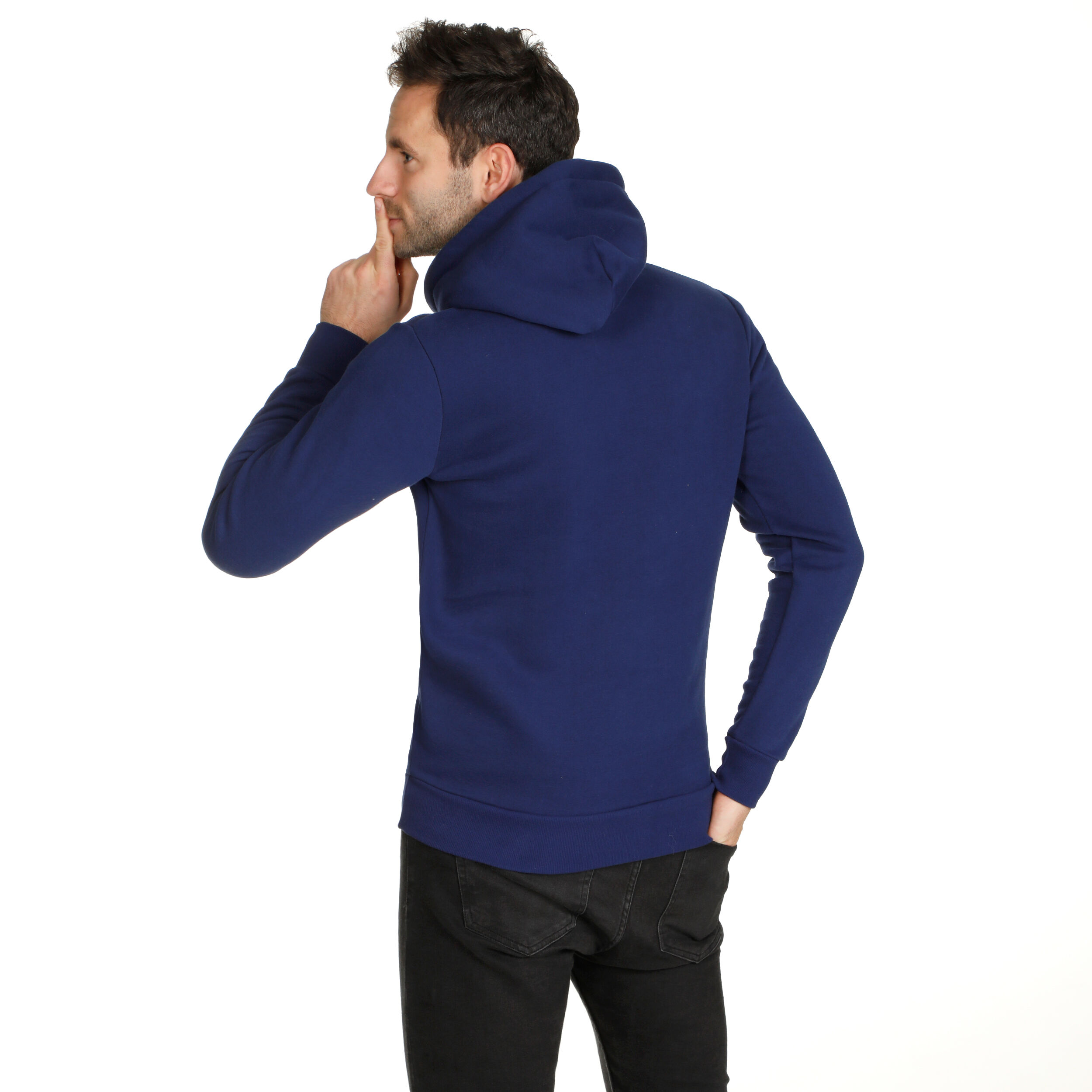 Retro Monkey Hoody Herren - Dunkelblau, Mehrfarbig
